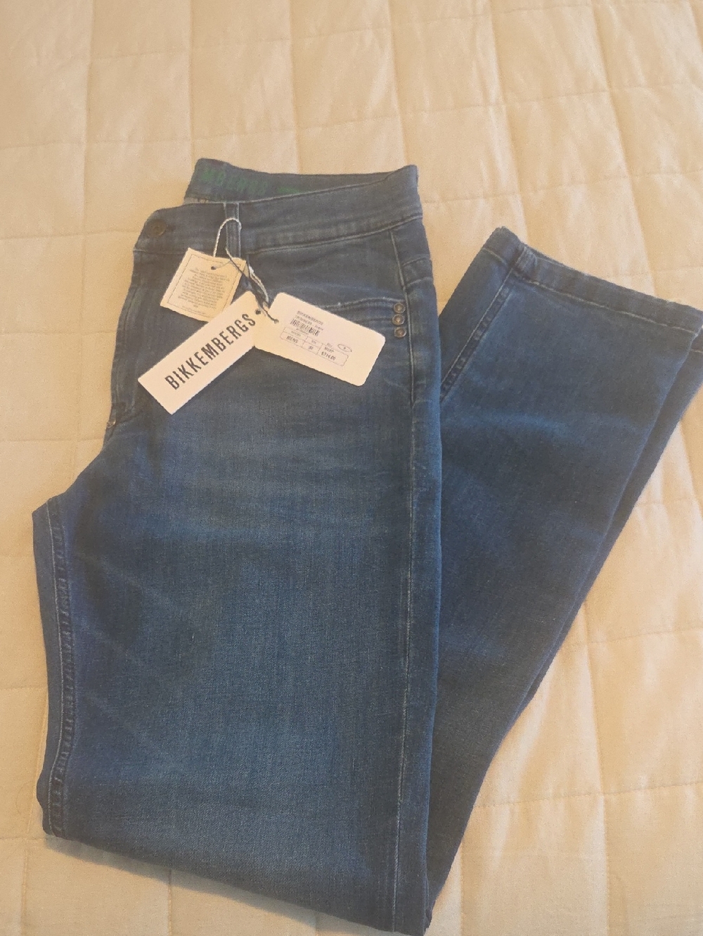 Bikkembergs Men’s Dark Indigo Skinny Jeans NWT